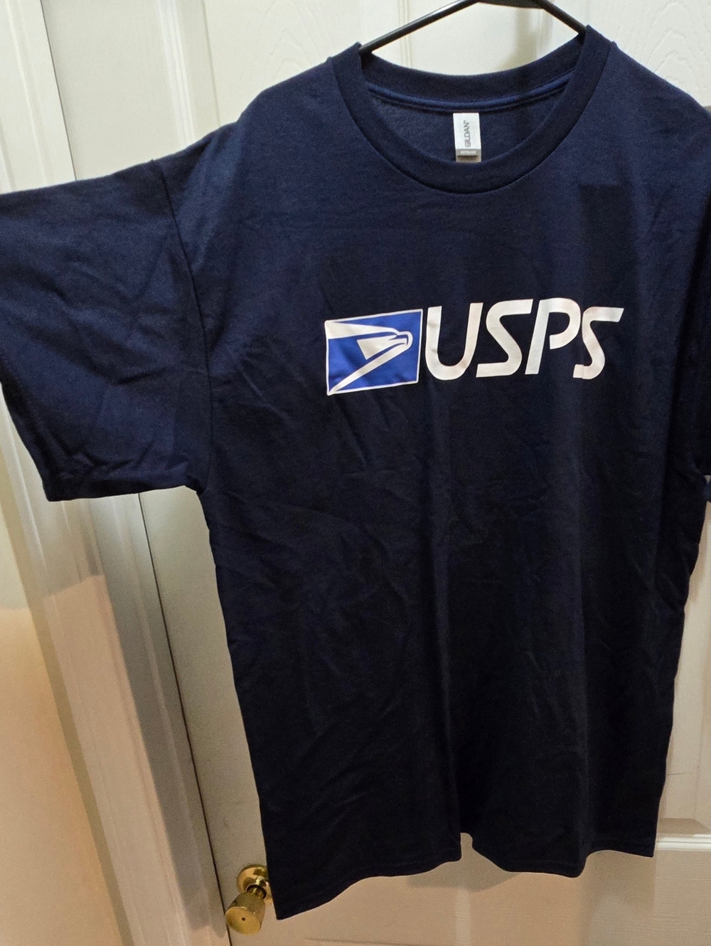 Gildan Navy Logo Short Sleeve Tee